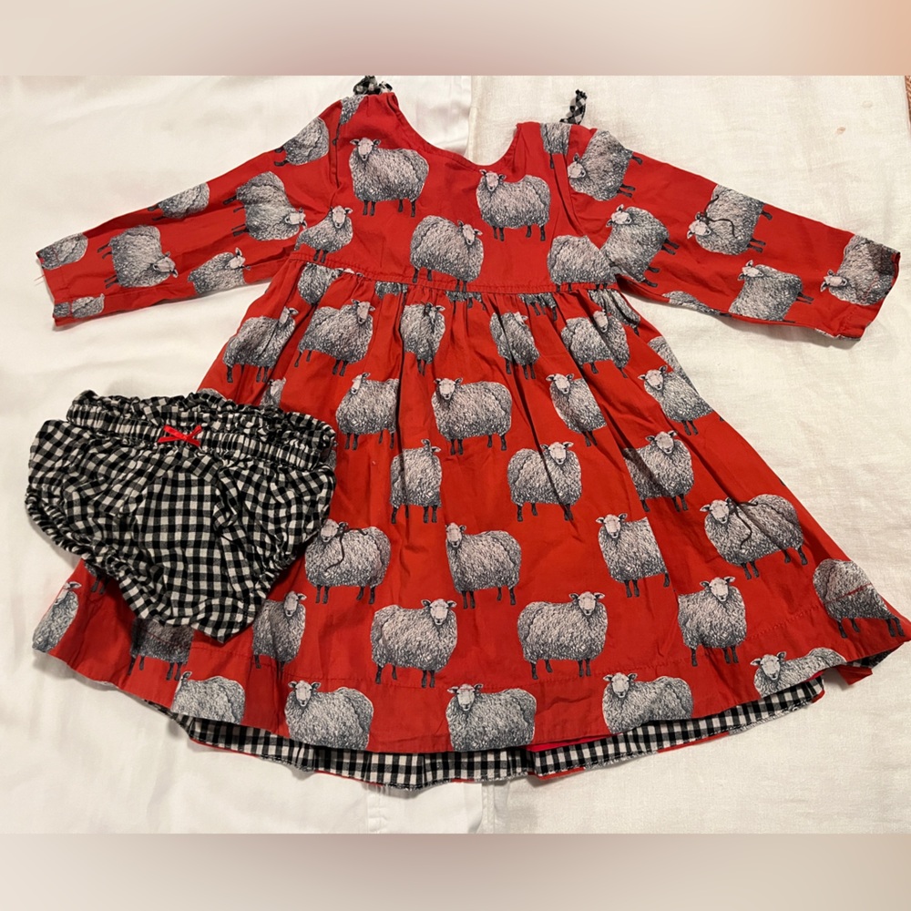 Pink Chicken sheep dress